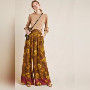 Anthropologie Maeve Terrace Floral Pants